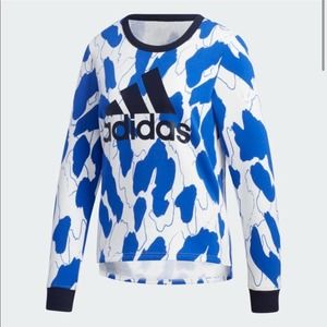 Adidas x Zoe Saldana Graphic Print Crew Neck XS